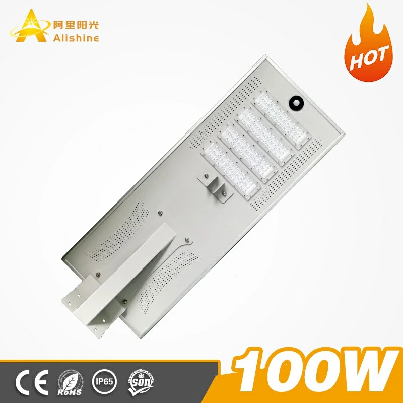 100W All in One Solar Street Light Garden Lighting 3 Years Warranty Outdoor Smart LED Street Light