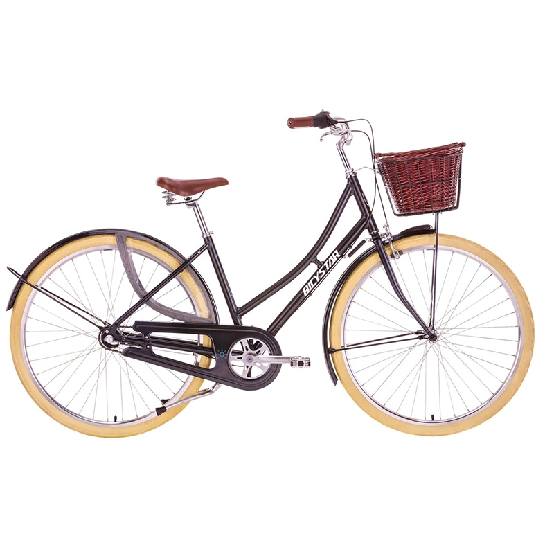 Cheap Fashion Classic 7 Speed 700c Bike Urban Holland Vintage Bike 24/26 Inch Bafang Ultra on City Bike with Basket New for Ladies/Women/Adult