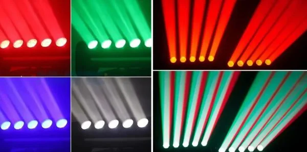 DJ Stage Light Pixel 6X40W RGBW 4in1 Beam Wash Zoom Bar LED Moving Head