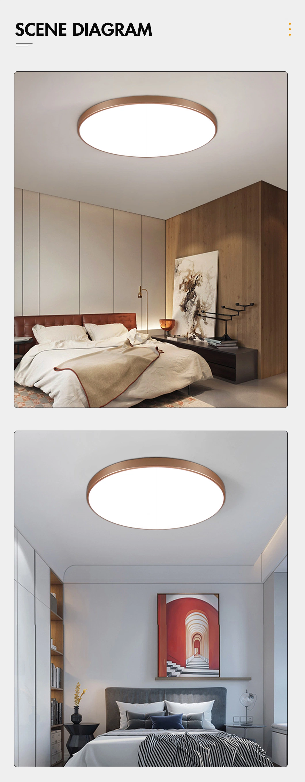 Wholesale 220V Ceiling Light for Bedroom Decorative Lighting Fixture LED Ceiling