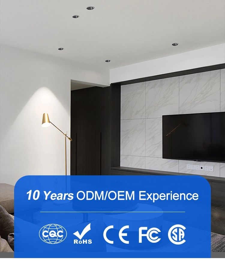 Home Improvement Modern Aluminum Recessed LED Spotlight Well Designed 7W Adjustable Downlight