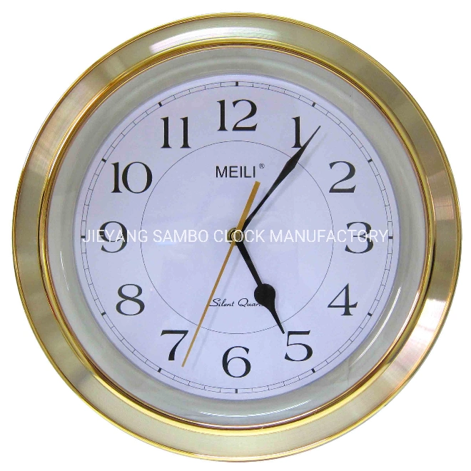 Decorative Aluminum Wall Clock for Public Places