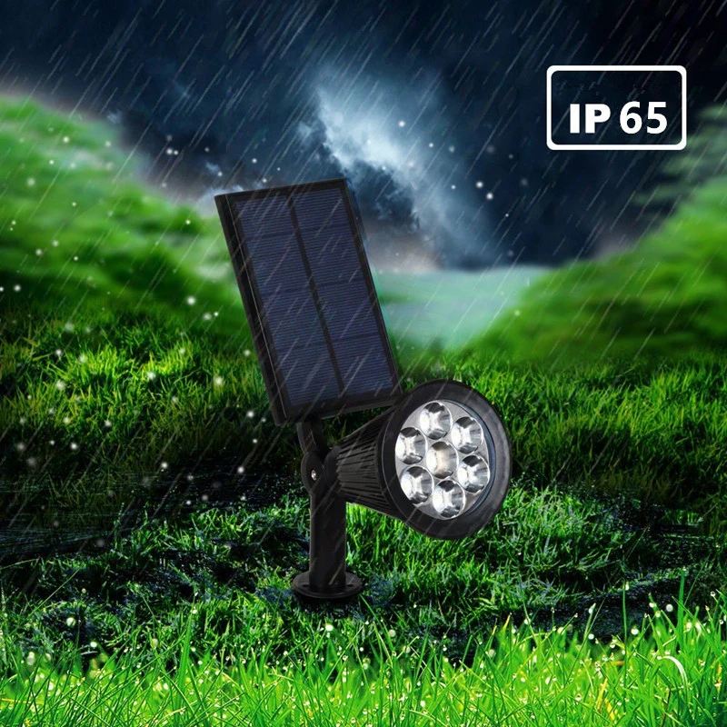 LED Solar Outdoor Lighting RGB Garden Lawn Spotlight Spot Solar Light