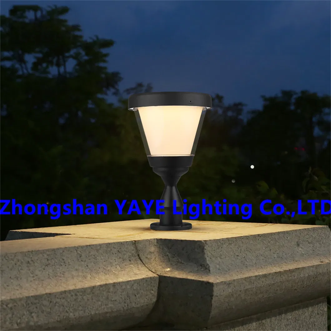 Yaye Factory LED Solar Pillar Lighting Garden Park Pathway Waterproof IP67 High Power 50W High Quality Best Service 3 Years Warranty Best Service