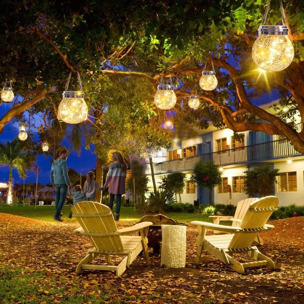 Christmas Solar Hanging Lights for Garden Decoration