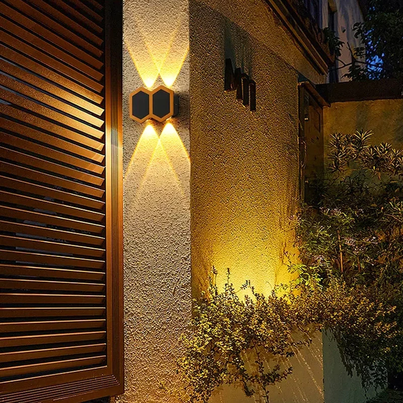 Outdoor Indoor Modern up and Down for Home Garden Decor Round LED Wall Lamp