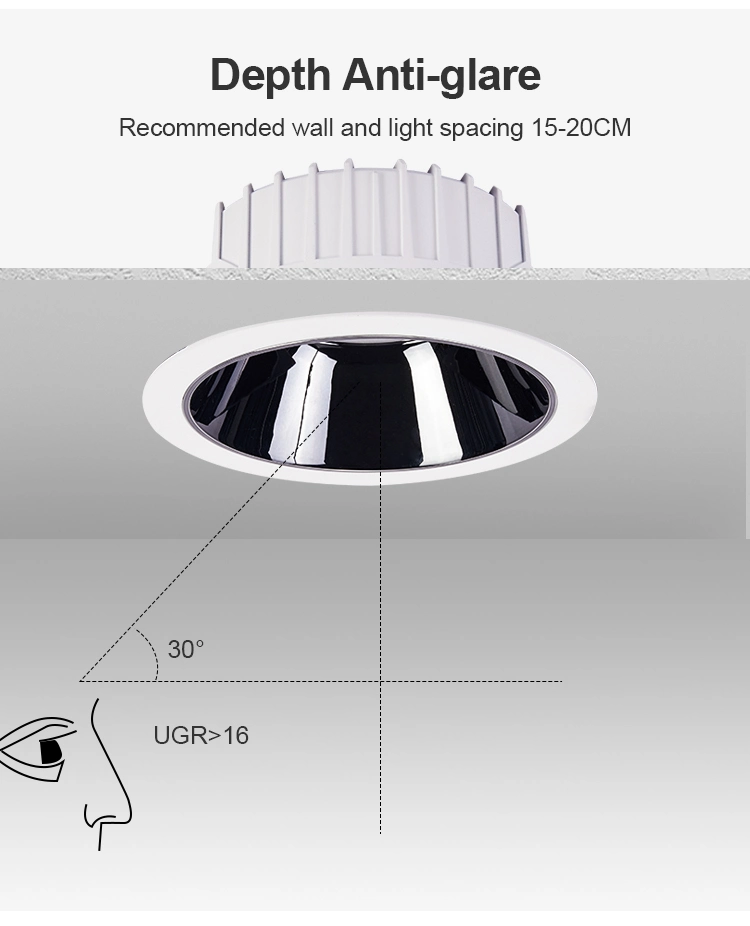 Home Improvement Modern Aluminum Recessed LED Spotlight Well Designed 7W Adjustable Downlight