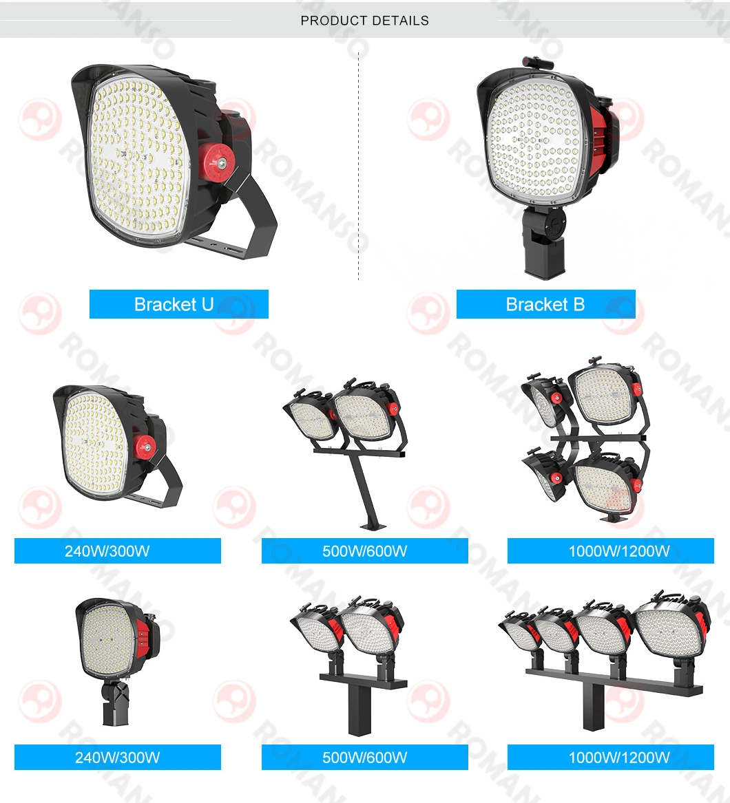 Waterproof 150W Flood Light LED Court Lights 6500K IP65 Stadium Outdoor Lighting for Sport Court Street Factory