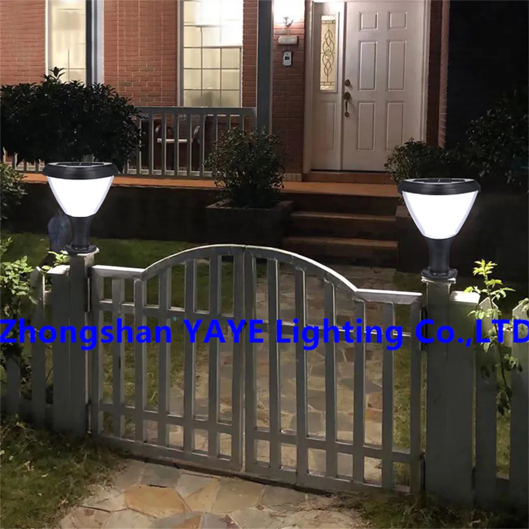 Yaye Factory LED Solar Pillar Lighting Garden Park Pathway Waterproof IP67 High Power 50W High Quality Best Service 3 Years Warranty Best Service