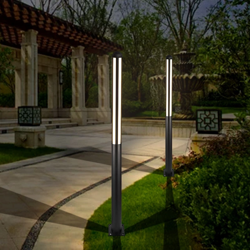 LED Outdoor Garden Light Waterproof Landscape Lamp Simple Modern Cylindrical Electric High Pole Street Lamp