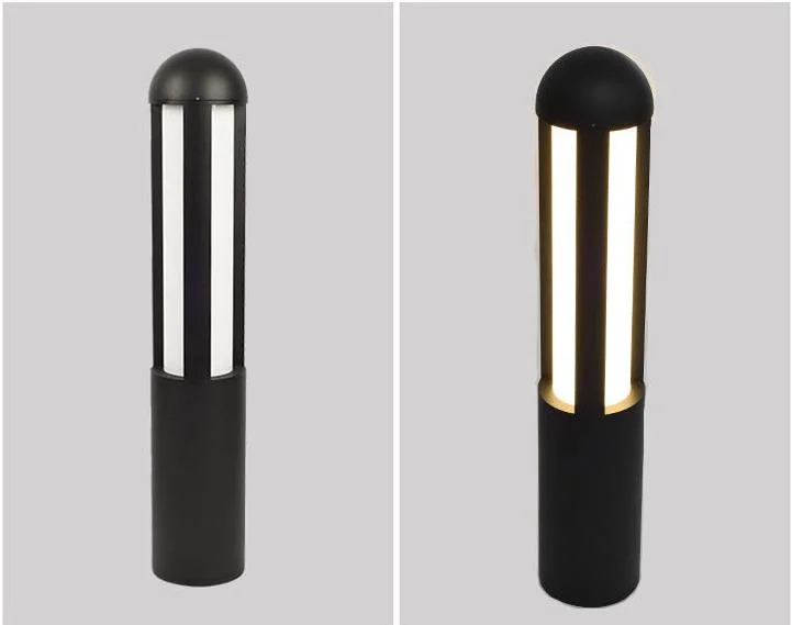 LED Outdoor Garden Light Waterproof Landscape Lamp Simple Modern Cylindrical Electric High Pole Street Lamp