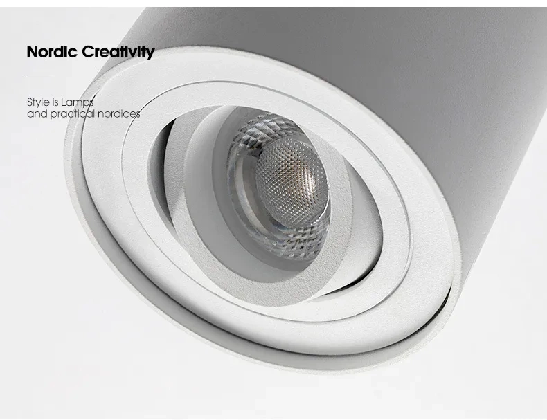 Aluminum GU10 Downlight Fixture Sandy White LED Down Light MR16 Downlight Fixture