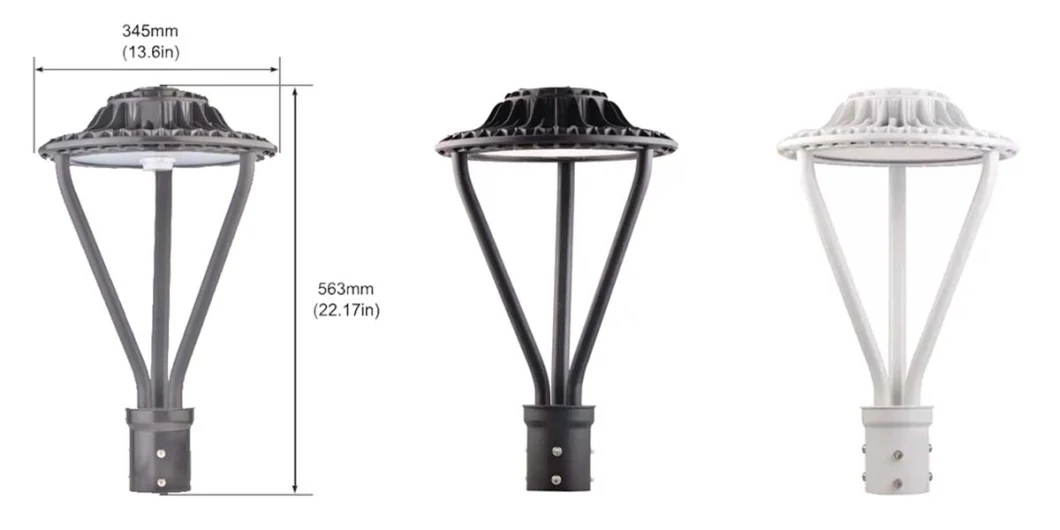 Outdoor Waterproof Post Top Light Motion Sensor 75W 100W LED Garden Light