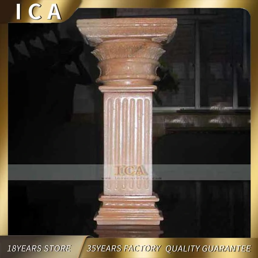 Red Marble Pillar Classic Roman Small Column