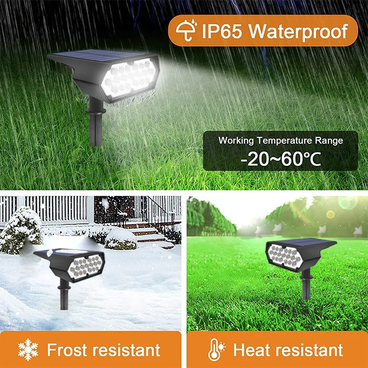 Solar Lawn Light IP65 Waterproof Outdoor Garden High Power Solar Spot Light