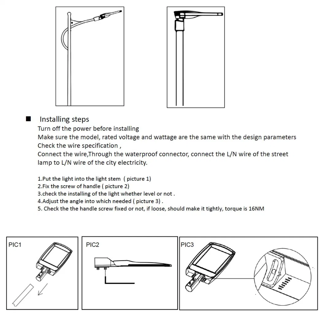 Factory 50W Competitive Price LED Street Light Fitting