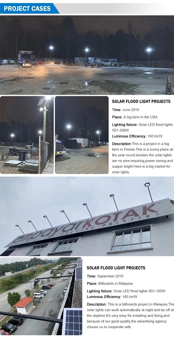 Open Stadium Waterproof 25W Solar Flood Street Light Spot Lighting LED Lamp PAR System Energy Saving 25W 30W 40W 50W 60W Decoration Saving Power System Light