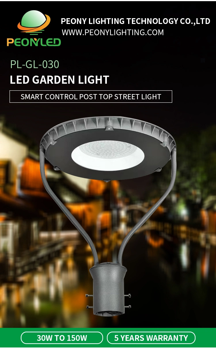 IP66 Top Post 30W LED Module Street Garden Light