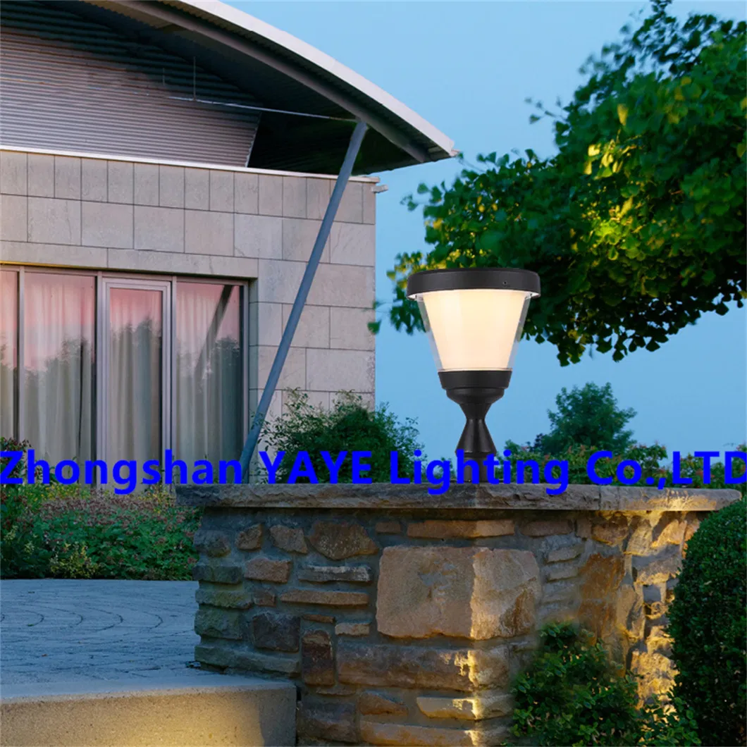 Yaye Factory LED Solar Pillar Lighting Garden Park Pathway Waterproof IP67 High Power 50W High Quality Best Service 3 Years Warranty Best Service