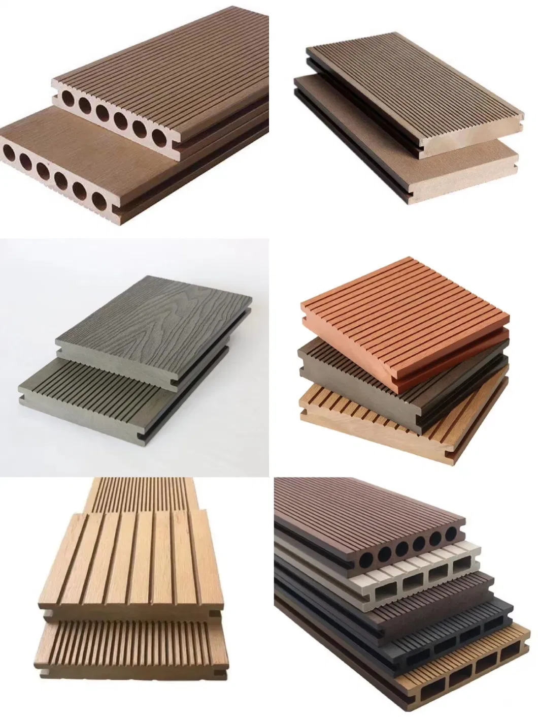 Solid Wood Plastic Composite Decking for Outdoor Public Place (HLM29)