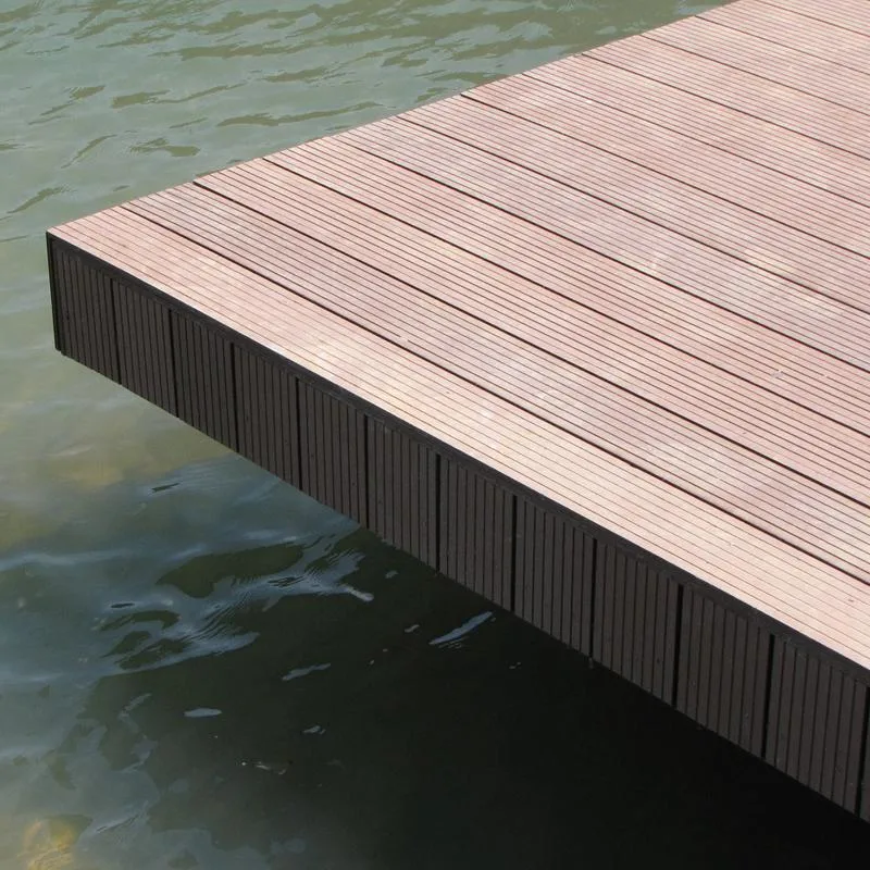 Solid Wood Plastic Composite Decking for Outdoor Public Place (HLM29)