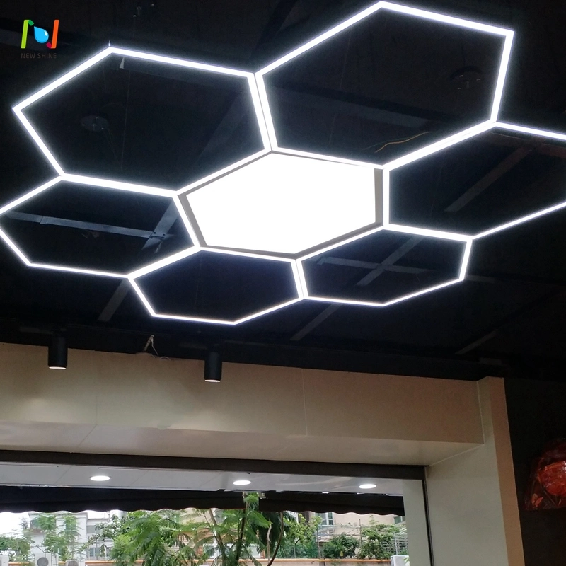 LED Architectural Hexagonal Fixtures Hexagon Suspended Lighting