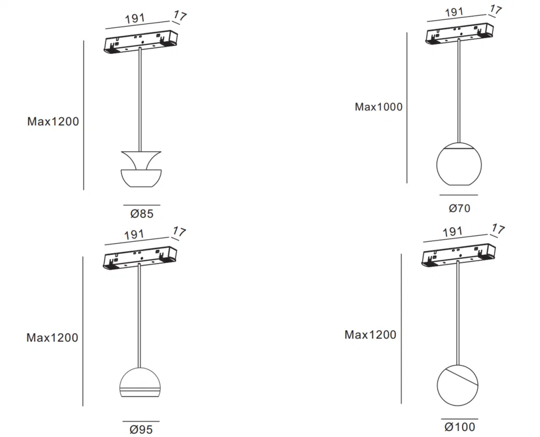 DC48V Magnetic Track Lights Magnet Linear Aluminum Ceiling Recessed Suspended Creative LED Magnetic Lights Tracking Rail Lighting Industrial