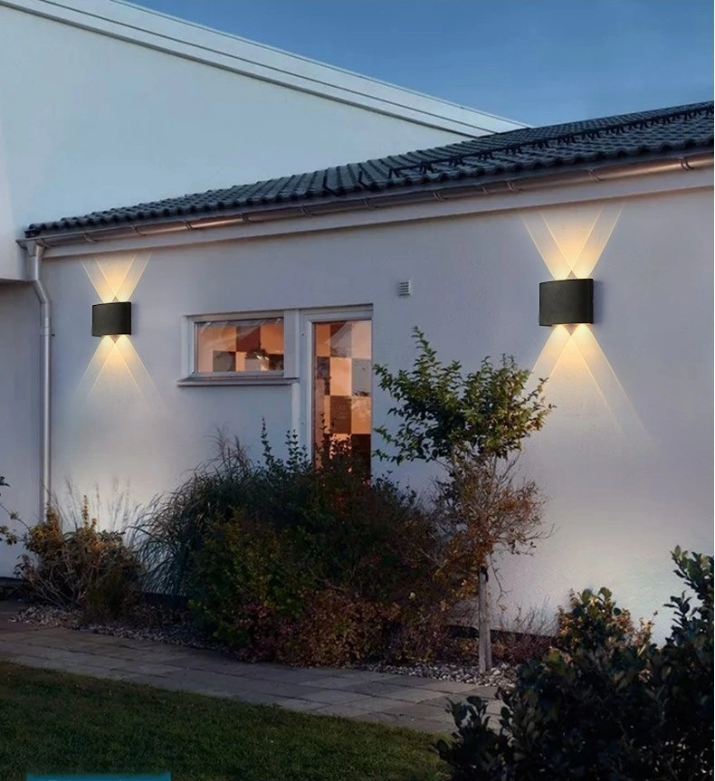 LED Outdoor Wall Light Waterproof Garden Aisle Light Villa Cement up Down Light