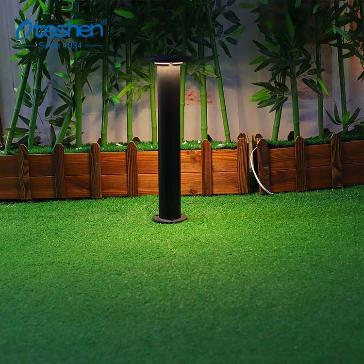 12W Aluminum Lawn Light Bollard Garden Round LED Garden Bollard Light