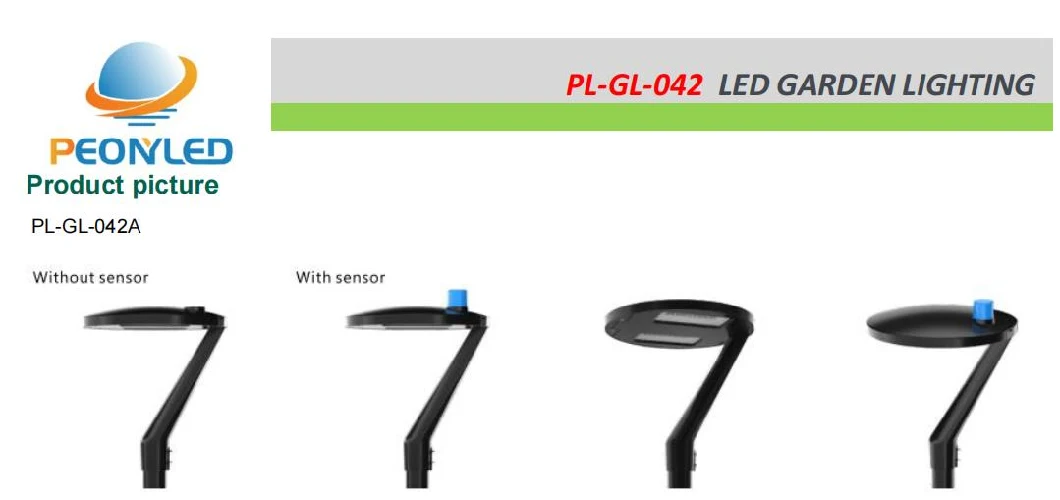 IP66 LED Post Top Light Street Outdoor Garden Lights Black Pole Light 60W 80W 100W in EU Stock