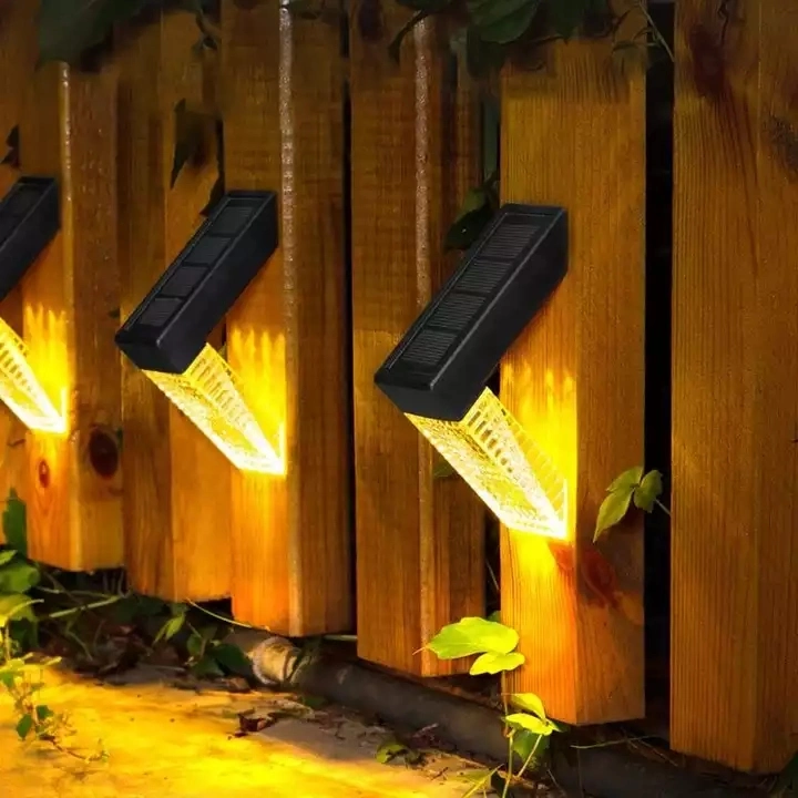 Balcony Garden Fence Lights Cross Border Solar Outdoor Garden Stair Lights Aisle Corridor Fence Waterproof Wall Light