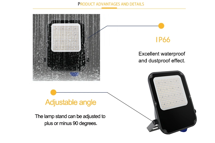 CE RoHS Outdoor Garden Stadium Tunnel Light Slim 150W Outdoor Floodlight IP66 Solar LED Flood Light