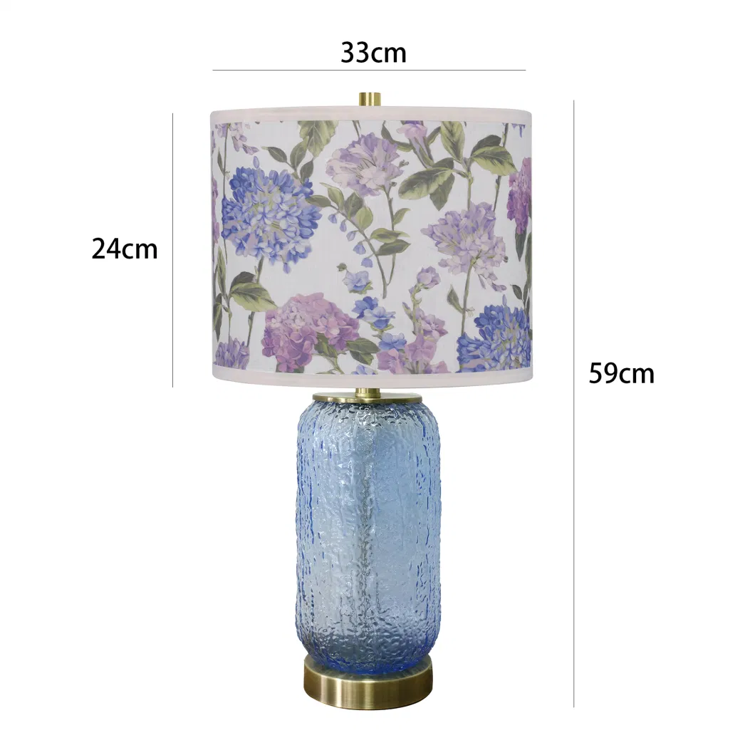 High-End Crushed Flower Shade Table Lamp Ink Rustic Split Table Lamp Decorative Lamp Ambient Light
