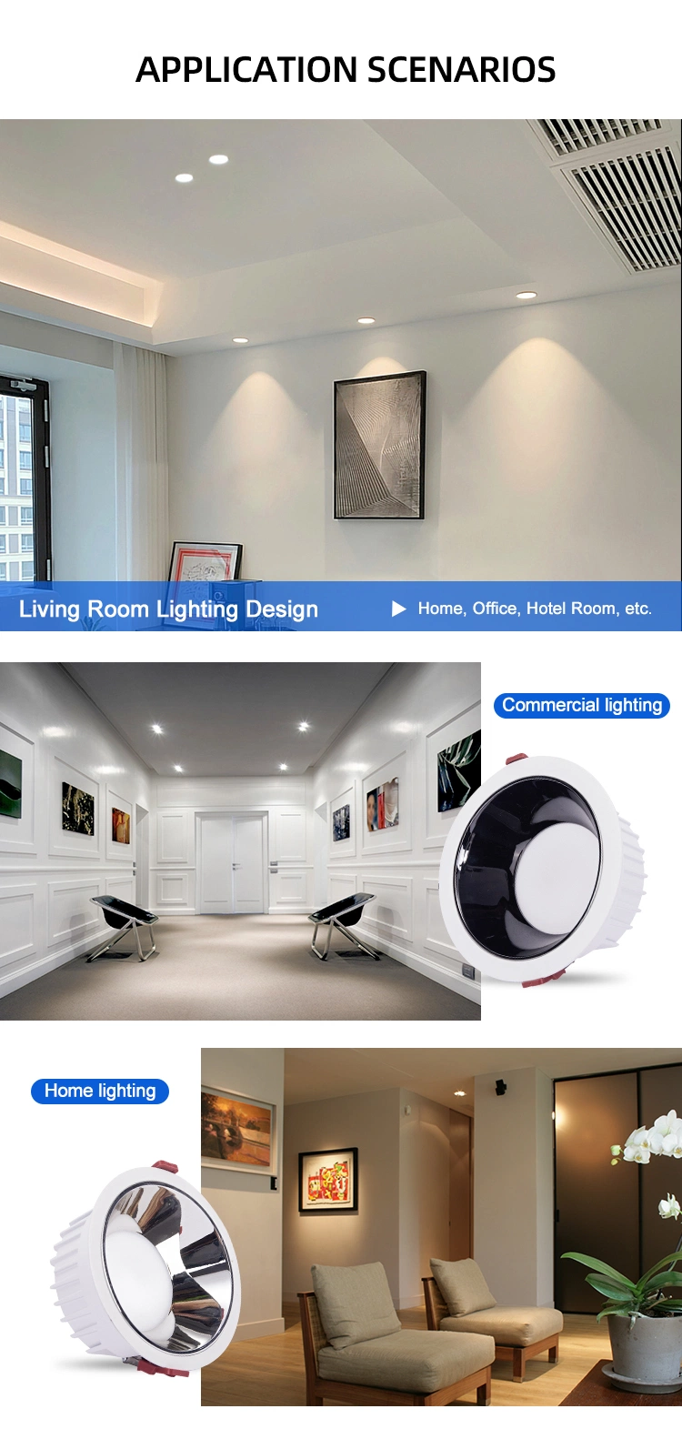 Home Improvement Modern Aluminum Recessed LED Spotlight Well Designed 7W Adjustable Downlight