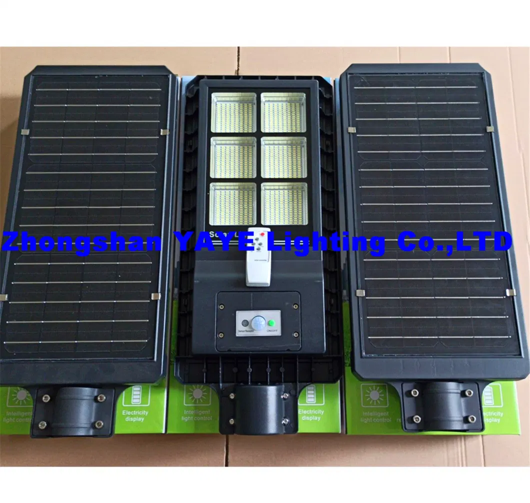 Yaye Solar Supplier CE 300W Aluminum Waterproof IP66 All in One Solar LED Street Road Highway Park Lighting Remote Controller/ Radar Sensor/ 3 Years Warranty