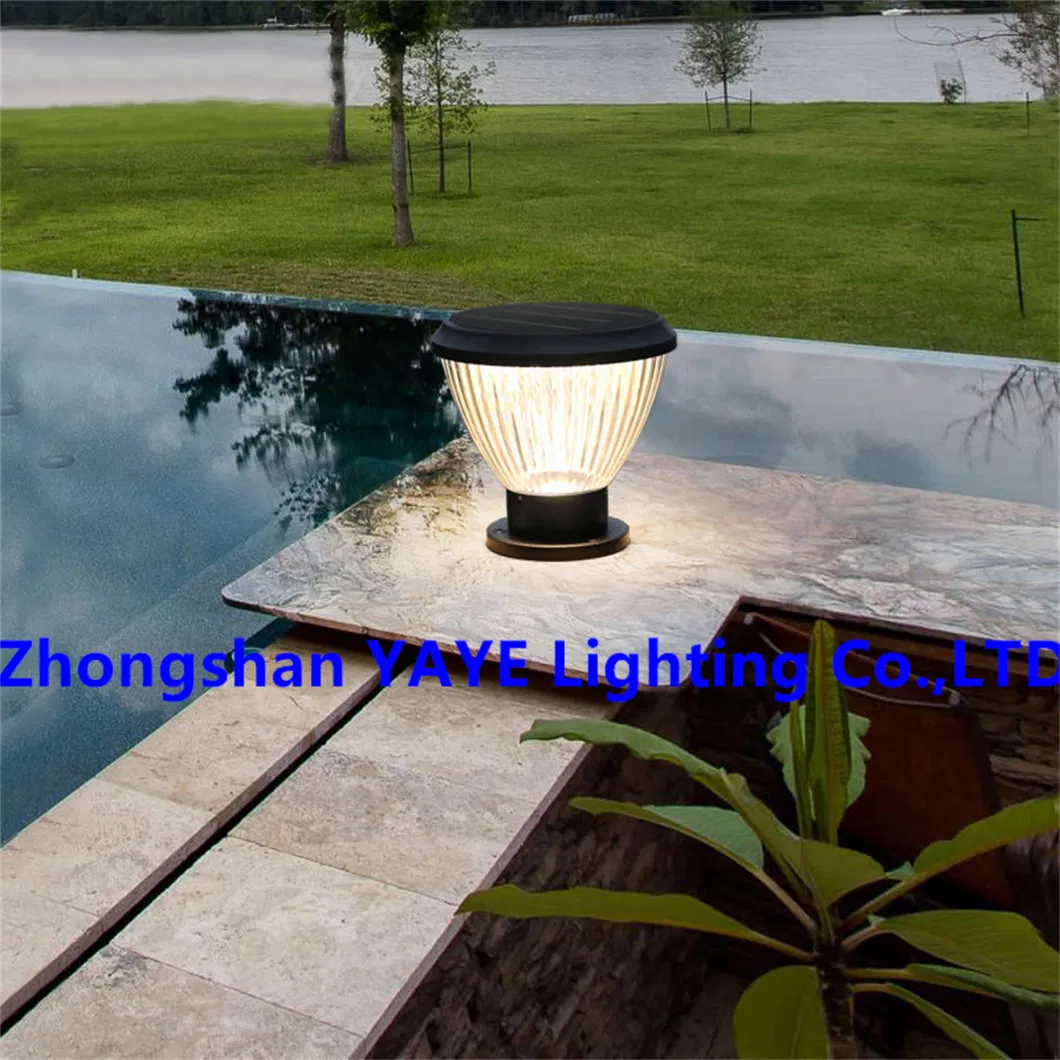 Yaye Factory LED Solar Pillar Lighting Garden Park Pathway Waterproof IP67 High Power 50W High Quality Best Service 3 Years Warranty Best Service