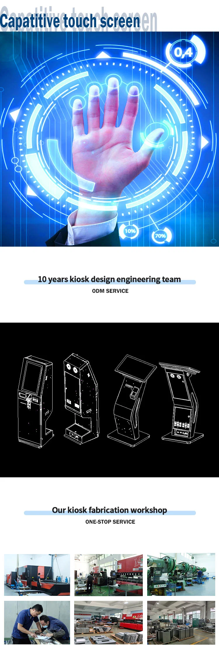 OEM/ODM Customized Kiosk for Parking Lot and Public Place