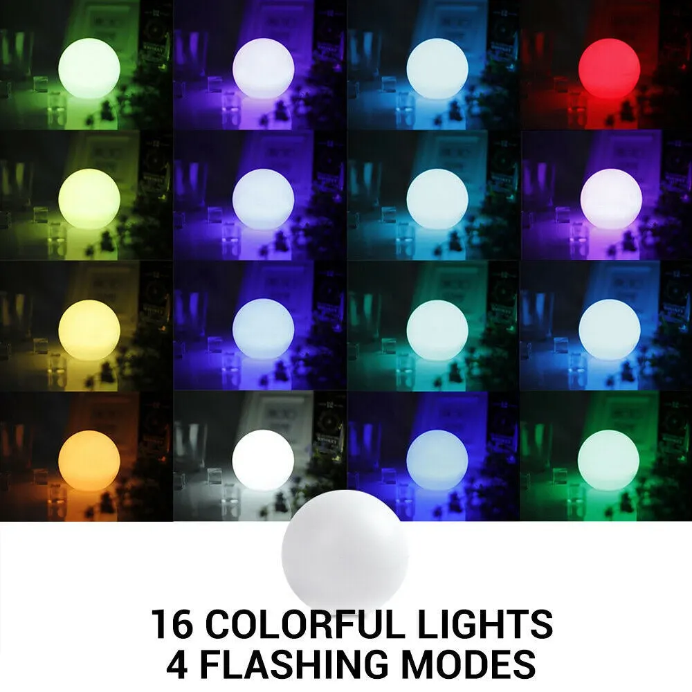 Smart RGB LED Induction Charge Ball Mood Light for Garden Landscape Decoration