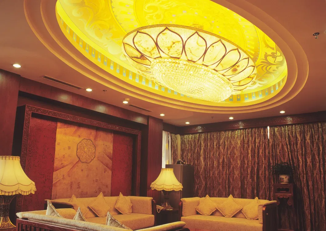Modern Luxury Hotel Decorative Hallway Lobby Large Irrecgular Shape Custom Big Ceiling Lamp Project LED Light Fixture