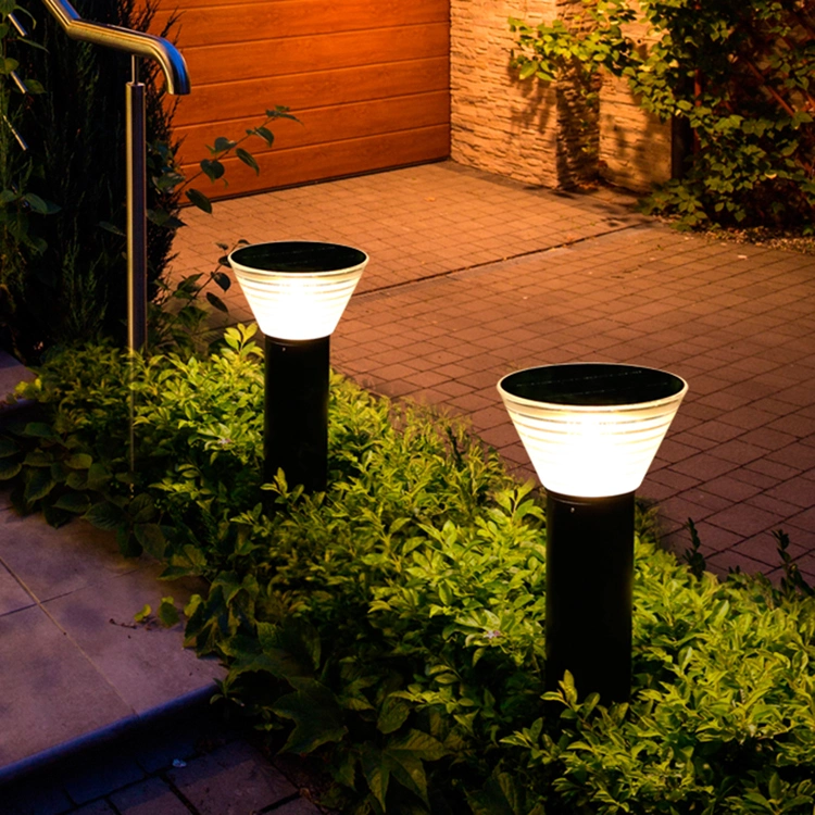 Outdoor IP65 Waterproof Garden Decorative Solar Bollard Lawn Light