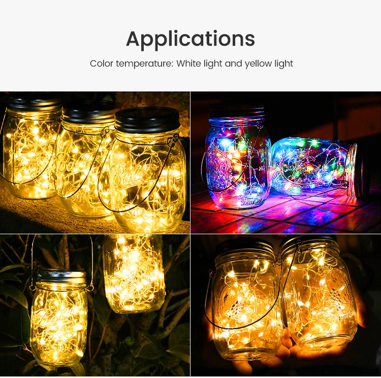 Solar Power LED Garden Hanging Lampyard Lawn Decorative Modern Outside Waterproof Lights