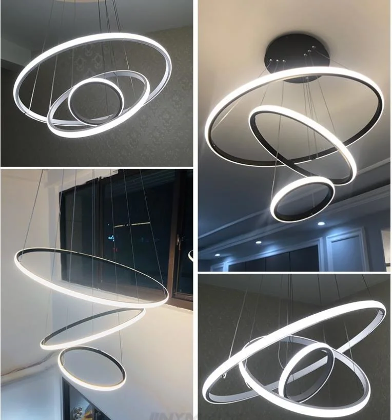 Modern Dine Dining Room Pendant Lights Rings Lamp Indoor Lighting Ceiling Lamp Hanging Light Fixture Decorative Indoor Lighting