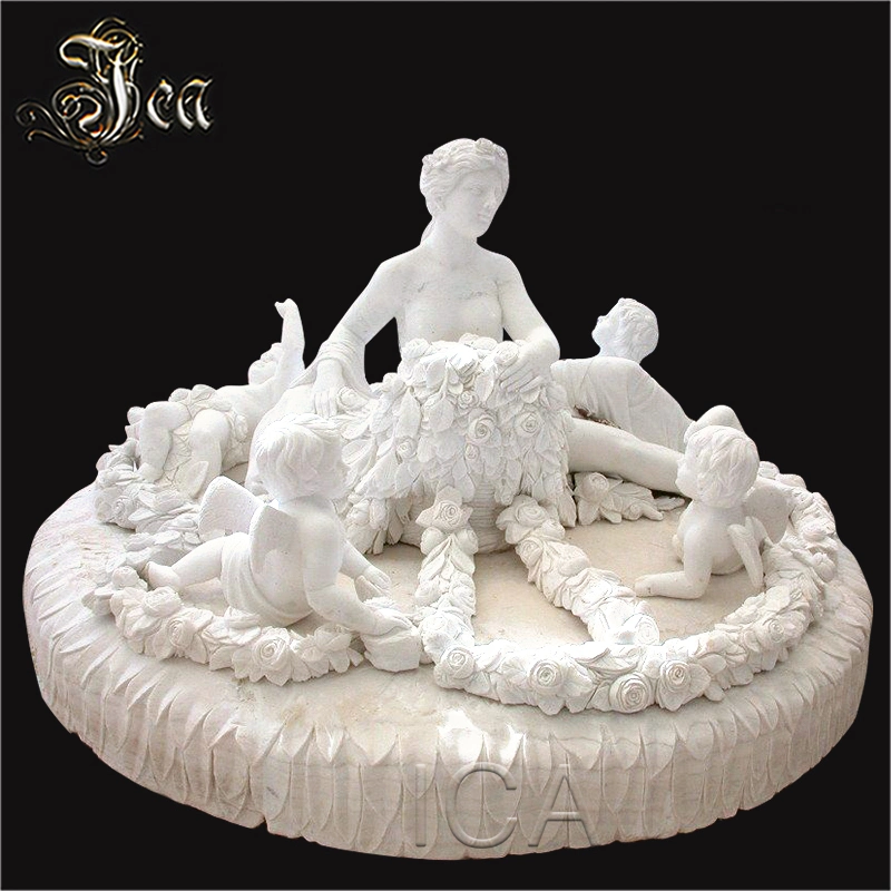 Marble Antique Garden Laying Women with Children Statues