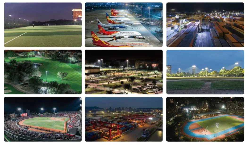 1500W Stadium Lights 140lm/W Outdoor LED Flood Light High Mast Field Lights for Sport Court Parking Lot Area