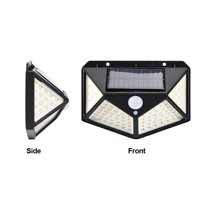 3 Modes 600lm Wide Angle Built in 1200mAh 18650 Battery Garden Lamp Home Products Night Light Motion Sensor 100 2835 SMD LED Solar Powered Wall Light