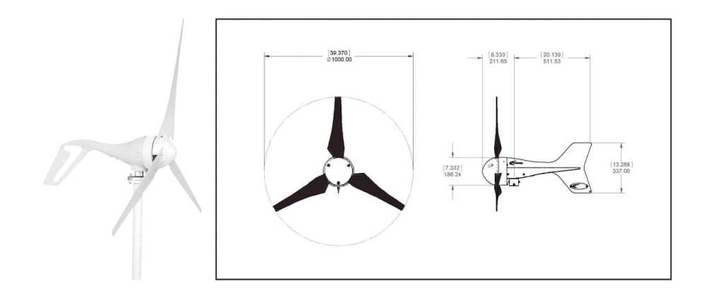 off Grid Hybrid Solar Wind Power System (400W) Windd Power and Solar Power Mini Hybrid System for Home Use and Streetlight Use for Mini Power Wind Turbine