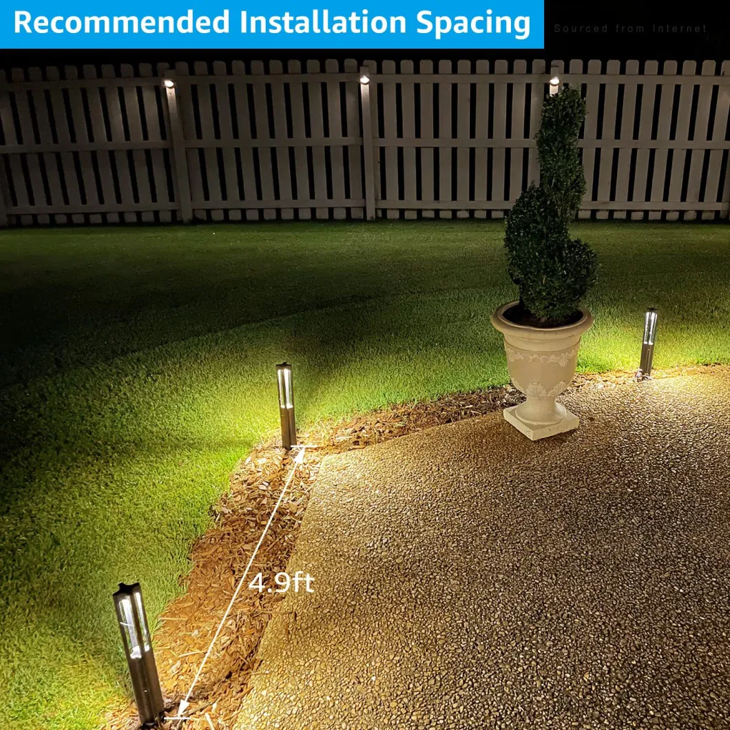 5W LED Aluminum Compact Outdoor IP65 Waterproof Garden Spike Lawn Bollard Light