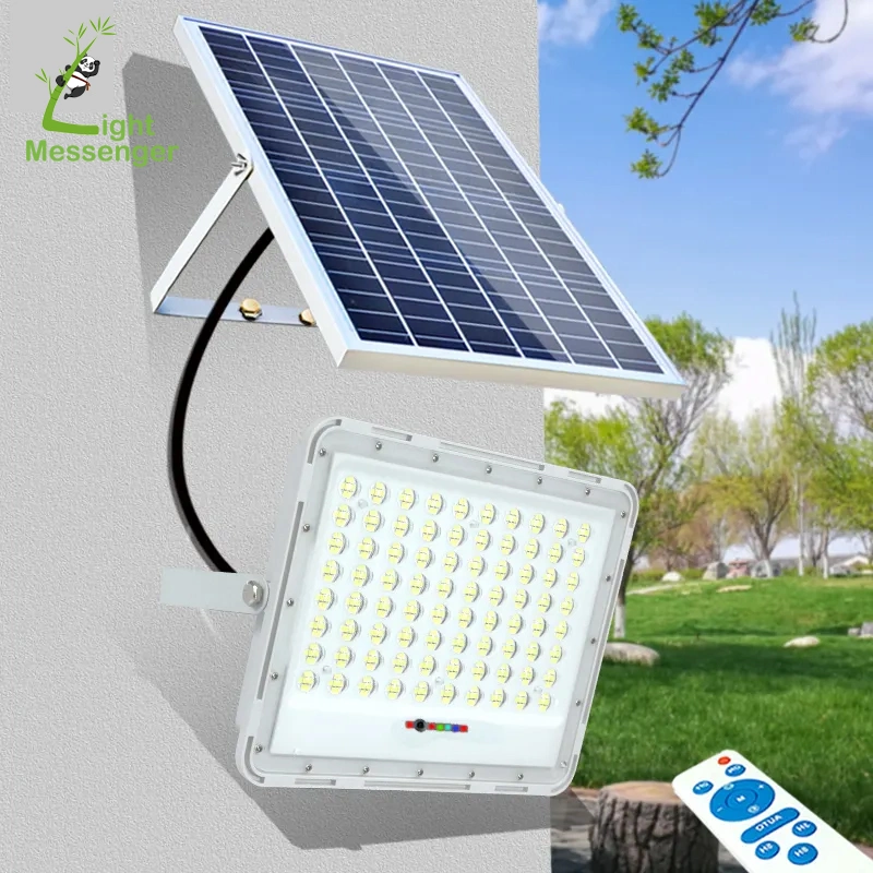 Light Messenger Good Price Super Bright Solar Lamp LED Energy 50W 100W 200W 300W 400W Outdoor Garden Pathway Waterproof Lights Solar Smart Outdoor Lights