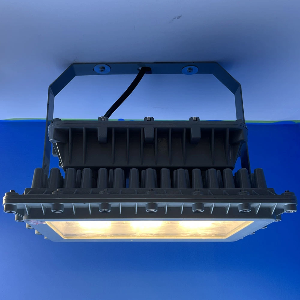 LED Explosion-Proof Highbay Lights IP67 for Hazardous Gas Zone 1 with Atex Certificate 80W-200W High Bay Flood Lamp