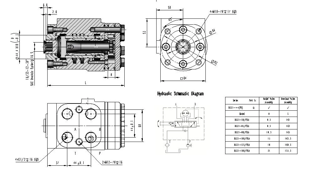 Bzz1-E100bfk Displacement External Hydraulic Orbital Steering Unit for Medium Modle Tractor